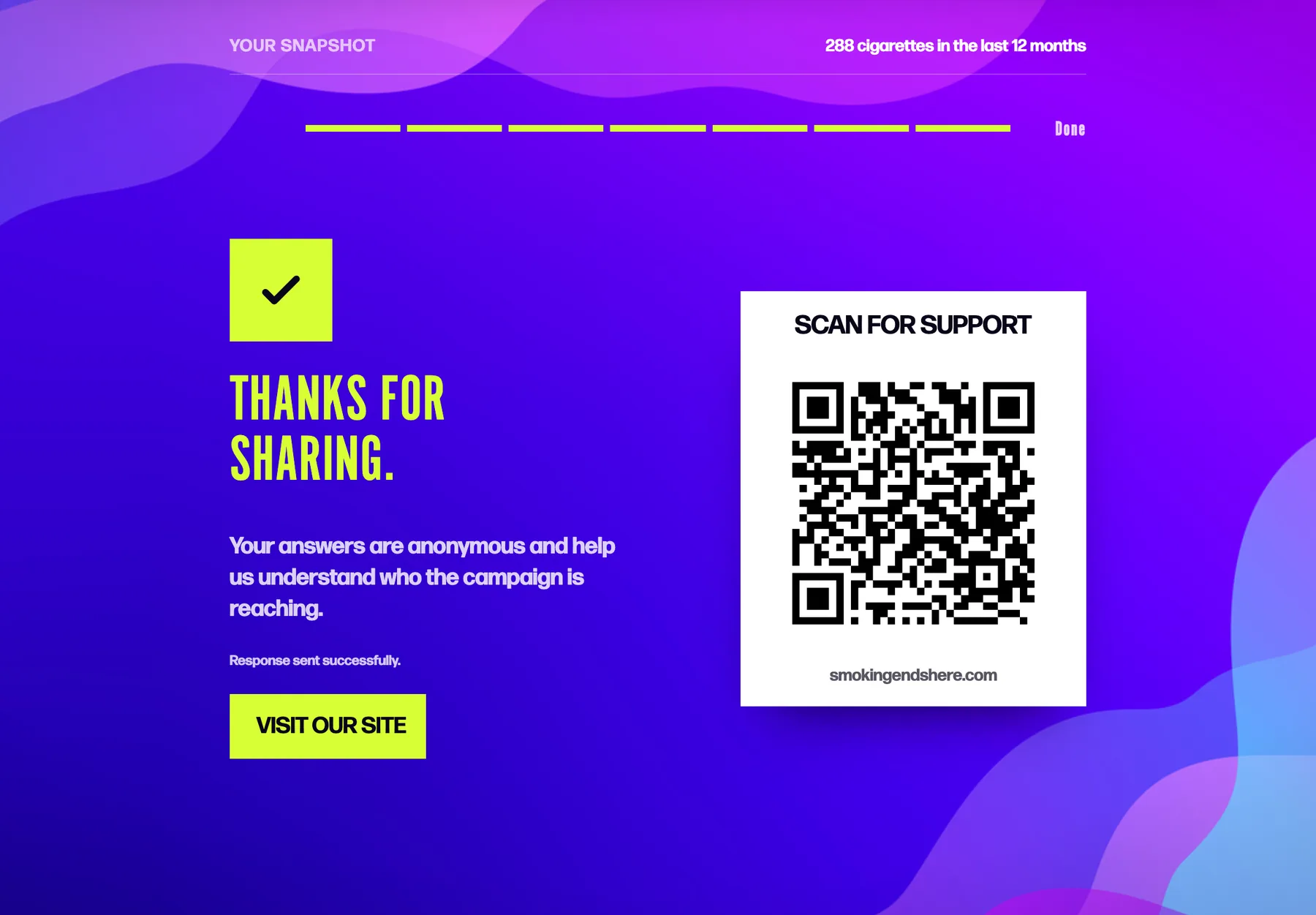 The iPad ending today: Thanks for sharing, Visit our site and a Scan for support QR code